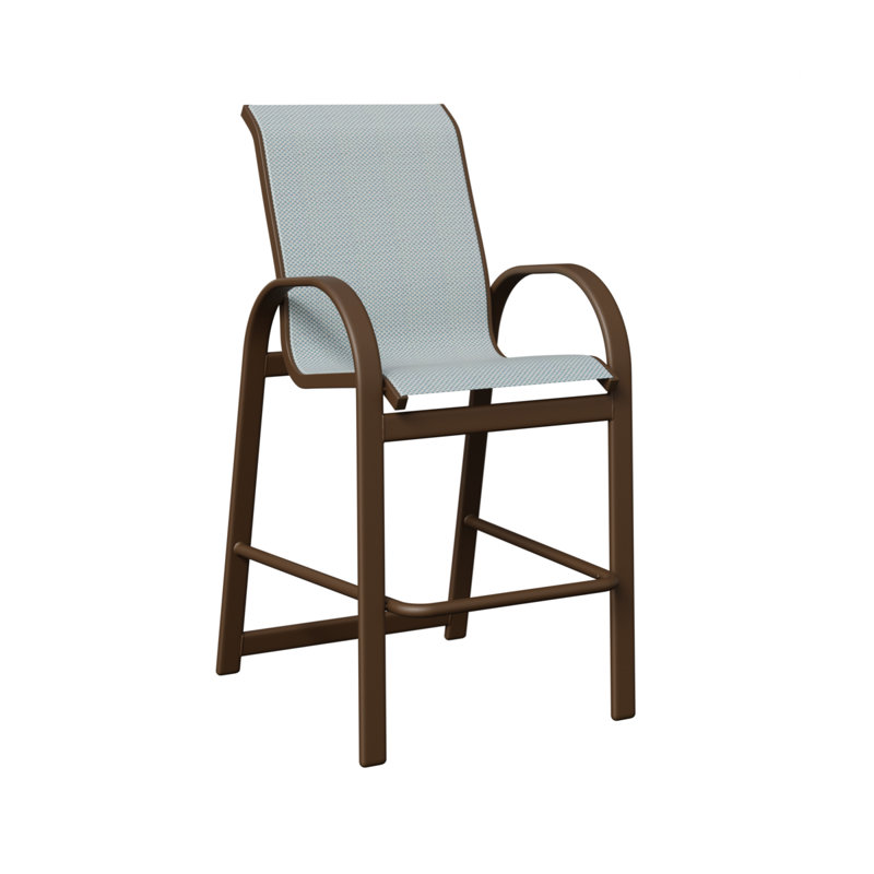 Fauteuil de bar berlinois Berlin Gardens, Interlock Calypso, Filon de bois mesquite