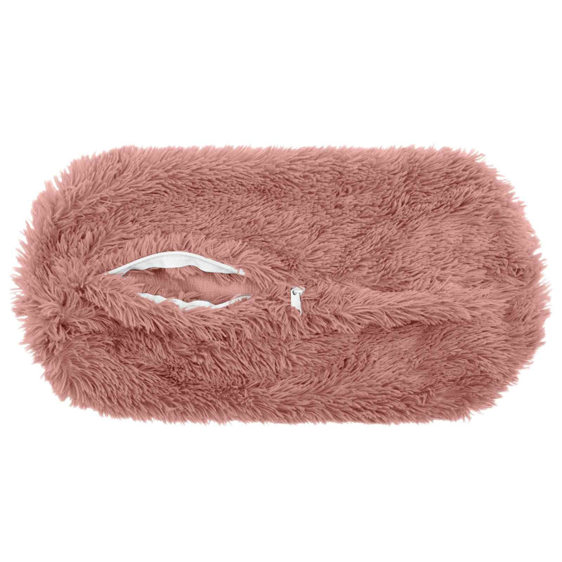 Light Grey Cushion Cover, Pink