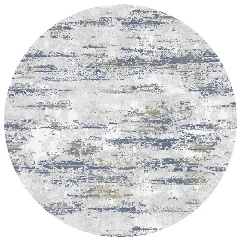 Performance Abstract Indoor Rug, Round 5'3"