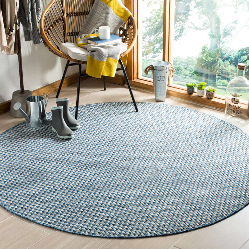 Tapis intérieur / extérieur performance Dirks, Rond 5 pi 3 po