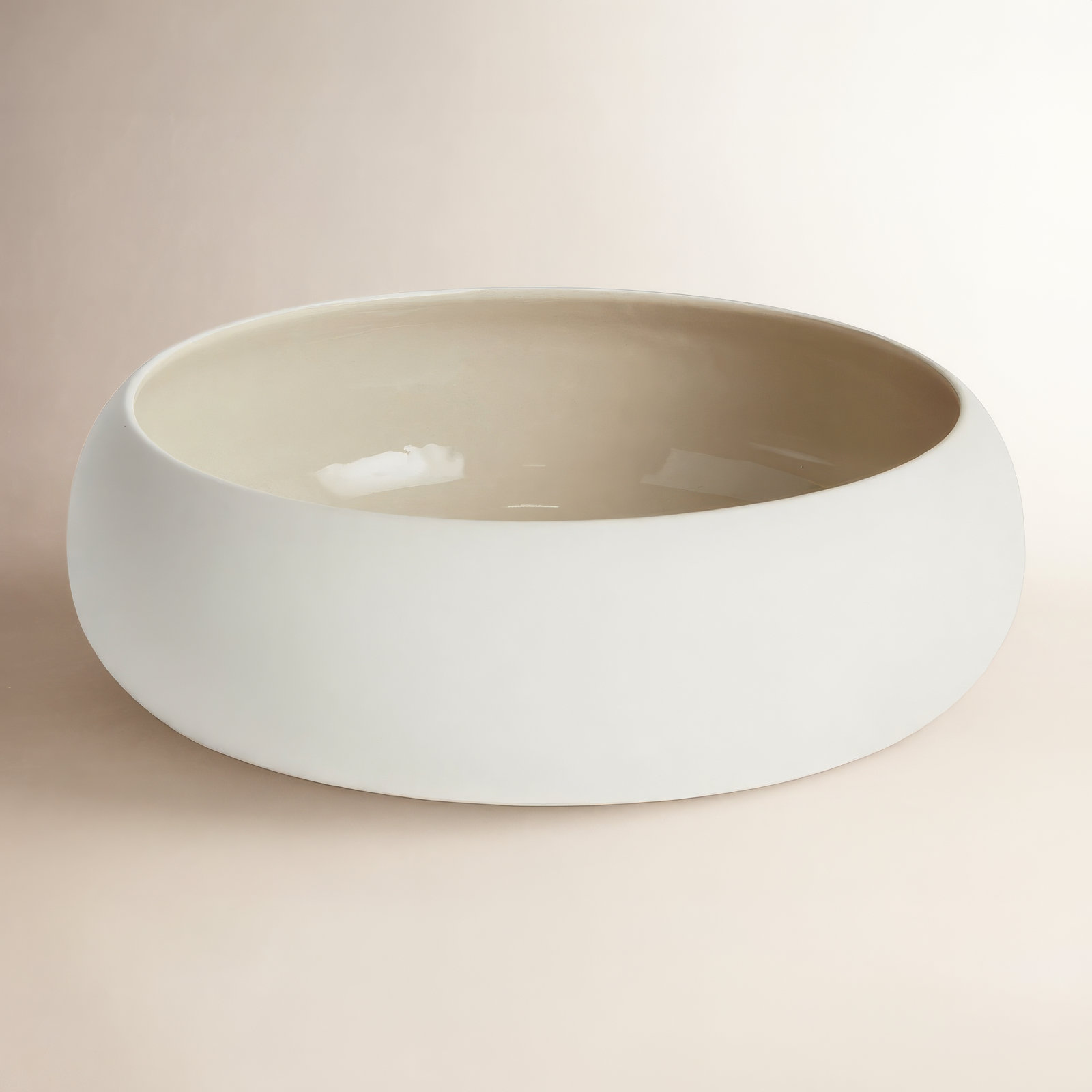 BARCLAY BUTERA SANDBAR DECORATIVE BOWL, Brown/Taupe/White