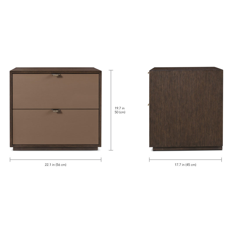 Kyoto 2 - Drawer Nightstand, Brown