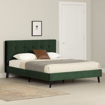 Flam Upholstered Complete Platform Bed -  South Shore, 13853