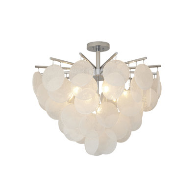 Lustre suspendu en verre 7 lumières Transitional
