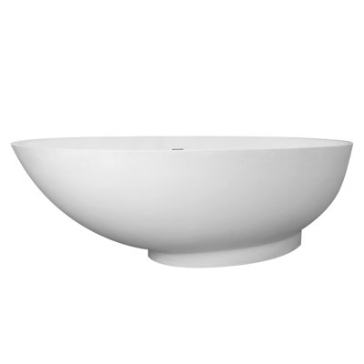 70.1'' x 35.4'' Soaking Solid Surface Bathtub