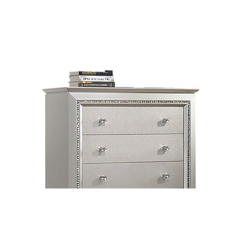 Commode à finition champagne Kaitlyn