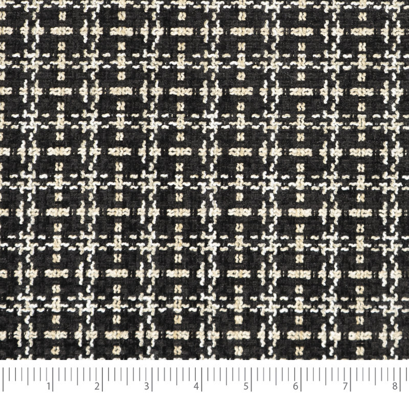 Waverly 54 "100% polyester jacquard ébène plein, coupé par cour