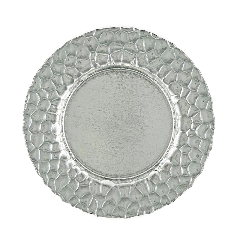 Glass Charger, Silver