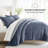 7-Piece Reversible Bedding Bundle - Solid Comforter and Patterned Sheet Set-99311811-99311803