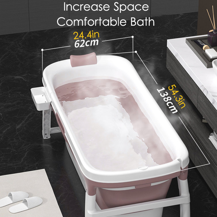 54.3'' x 24'' Freestanding Soaking Acrylic Bathtub
