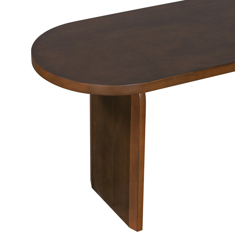 Ensemble de table de salle à manger 6 pièces avec dossier en rotin, Brun