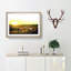 Sunset over the Horses - Picture Frame Painting Print-55616943-55616944