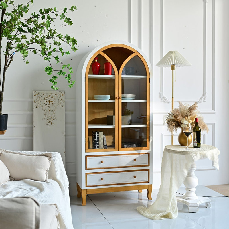 Buffet en bois massif Burlywood