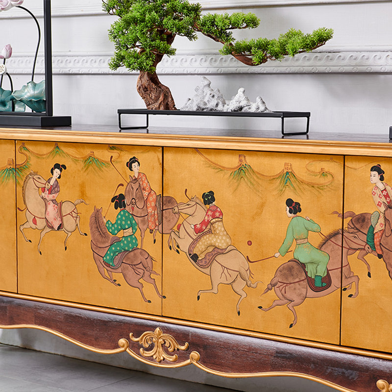 Meuble télé de luxe français de style rétro français