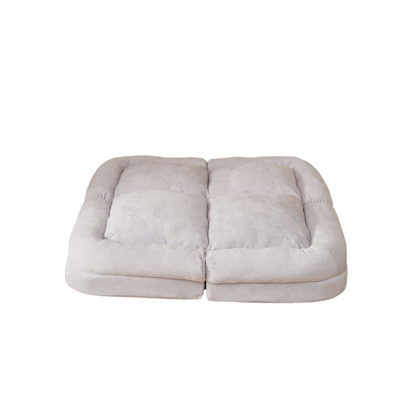 Canapé-lit convertible simple escamotable, la partie droite du produit complet., Blanc