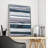 Cobalt Streaks 2 Textured Glitter Hand Painted Canvas Wall Art by Martin Edwards