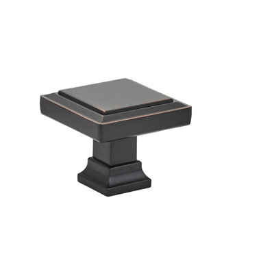 Emtek Geometric Square Cabinet Knob 1-1/4"
