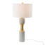 15 po x 15 po x 30 po avec lampe de table en métal