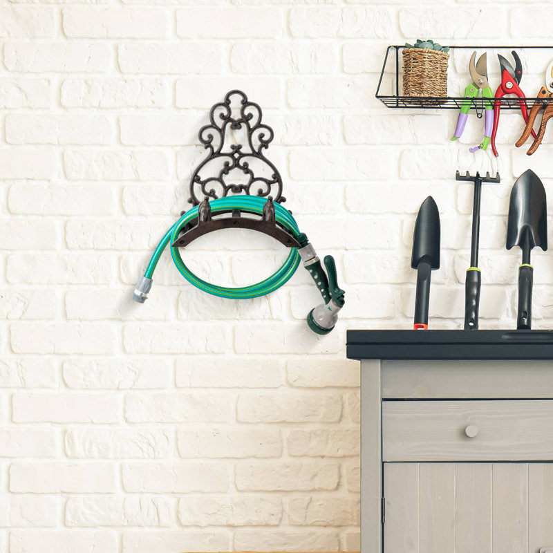 Iron Wall Mounted Coffee Cast Hose Holder