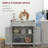 Farmhouse Storage Cabinet with Drawer-2093707467