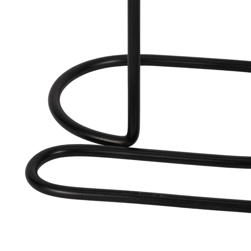 Modern Wire Double Taper Candle Holder – Minimalist Decorative Accent for Dining Table or Shelf, 8", Black