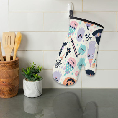 Faint Pumpkin Spirit Oven Mitt Cotton Twill