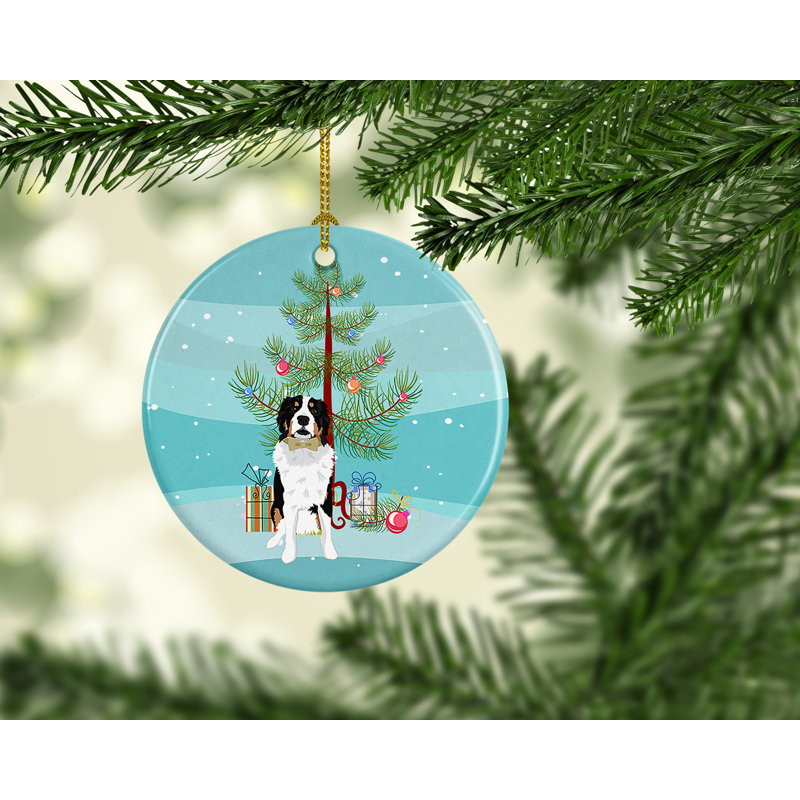 Ornement de Noël en forme de bouvier bernois # 2, Bouvier bernois # 2