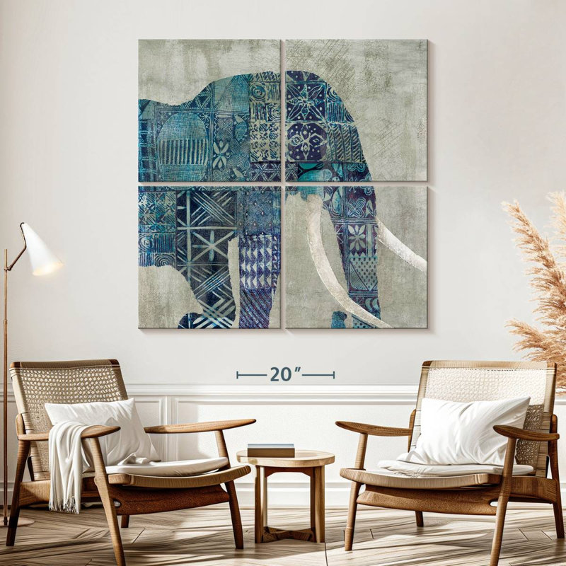 Brampt Botswana Patterns, 57" H x 57" W