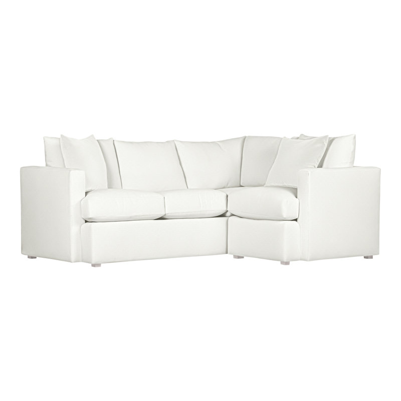 Canapé modulaire 2 pièces American Bungalow, Peau de mouton Kempsey, Gris colombe