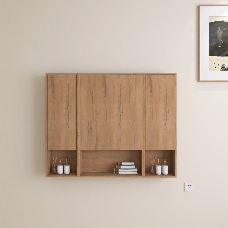 Bellmead 48"W Wall-Mounted Bathroom Cabinet, 37.38" H x 48" W x 5.88" D
