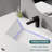 48" Double Layers Bathroom Vanity , Wall-mounted Floating White Rectangular Resin Basin Without Faucet-116542774