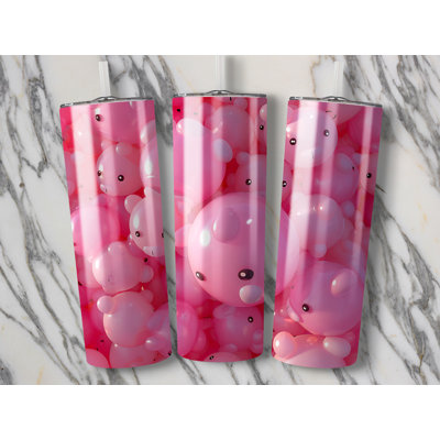 Choose Handmade Tumblers 591ml Vacuum Insulated Stainless Steel (18/8) Travel Tumbler with Straw