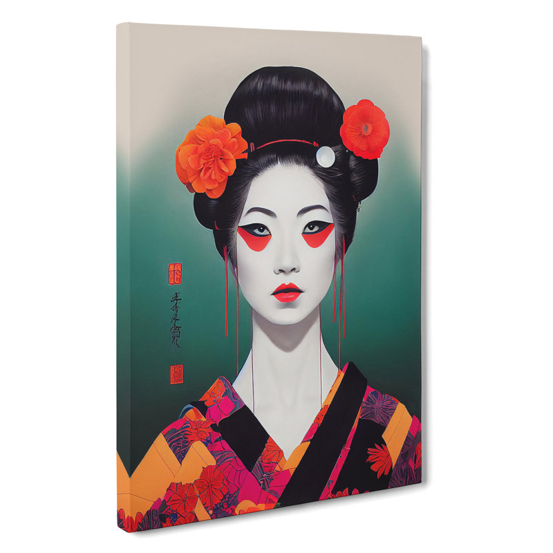 XC1022-1689X Contemporary Geisha No.5 - Wrapped Canvas Print, 60cm H x 40cm W x 3cm D