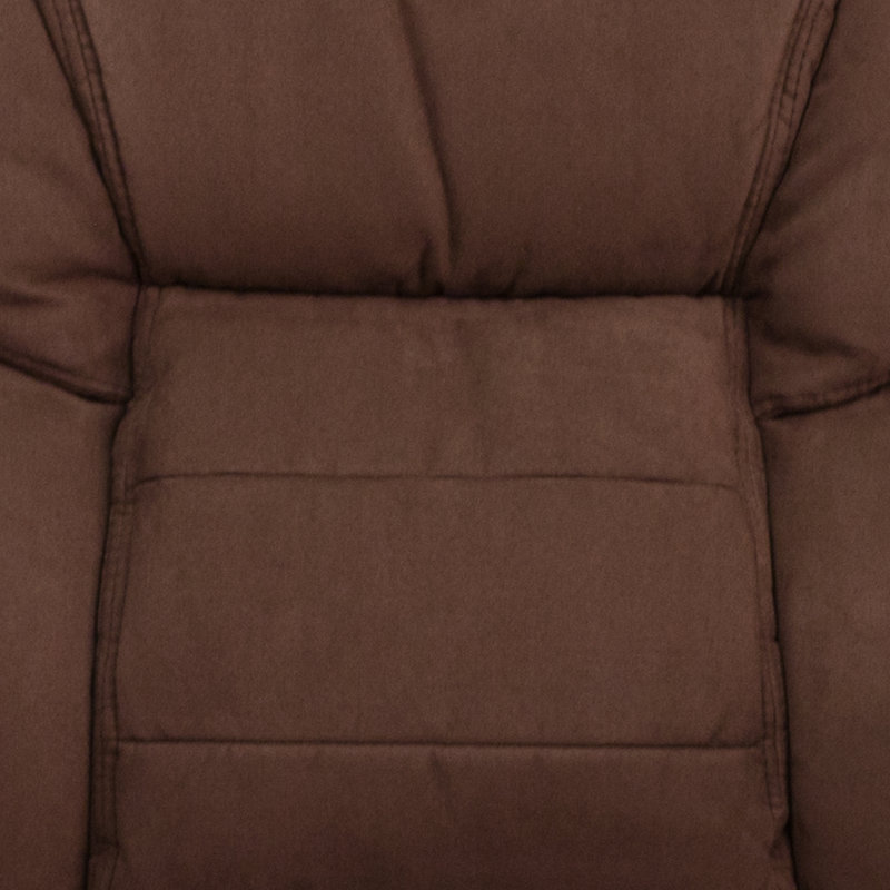 Isla Modern LeatherSoft Executive Side Reception Chair with Sled Base, Brown Microfiber