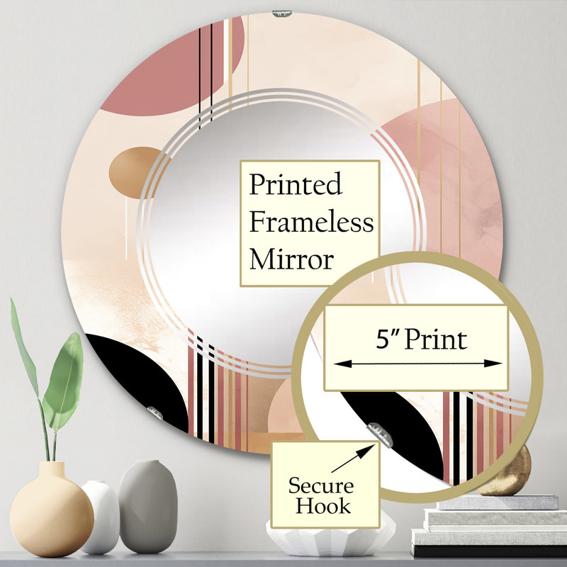 Miroir mural Zyren, 24 po x 24 po