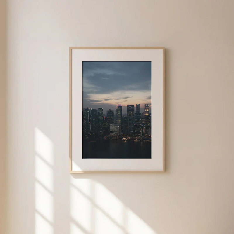 Singapore Travel Print 2, 30cm H x 21cm W