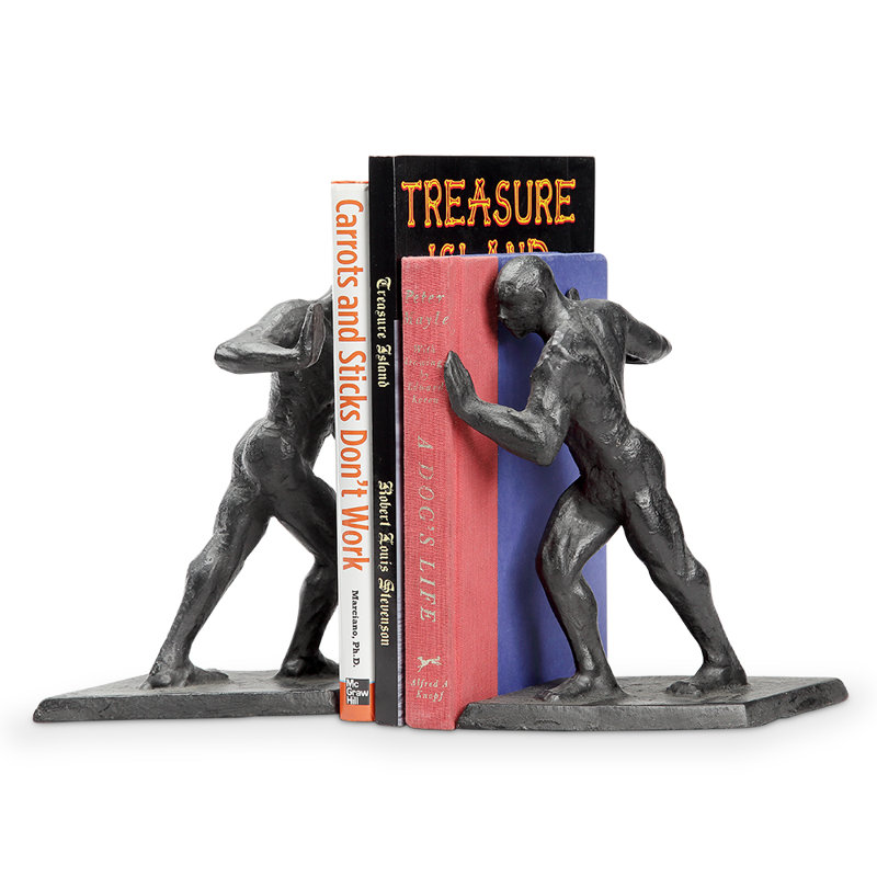 Greek Athlete Bookend Pair