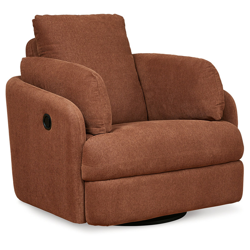 Canapé modulaire 3 pièces, causeuse modulaire 2 pièces et fauteuil inclinable pivotant Modmax, Orange