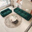 Canapé modulaire en tissu à accoudoirs arrondis en chenille 6 places Cath, 2 pièces incluses-1759505149