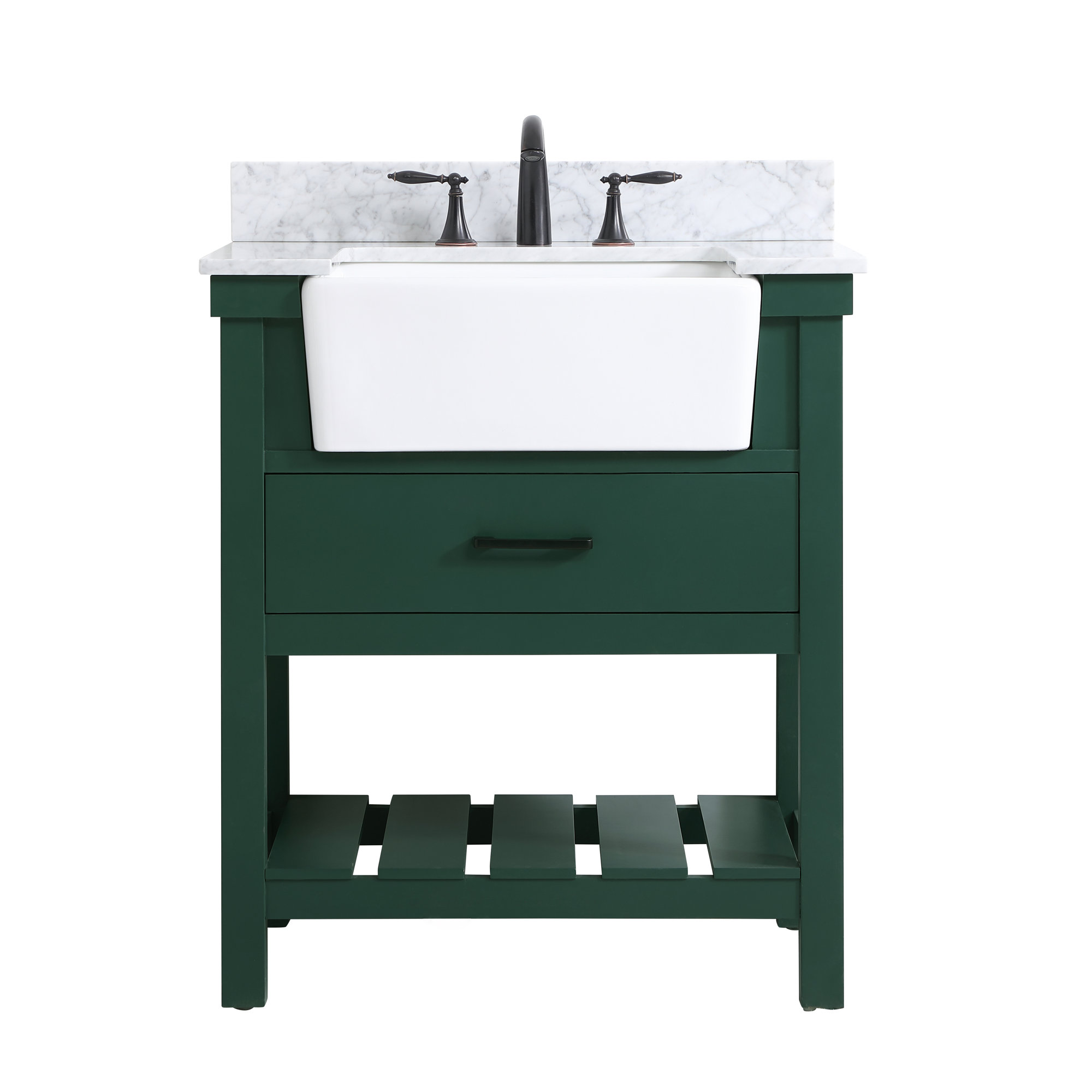 Pelaghia 30'' Single Bathroom Vanity, Green
