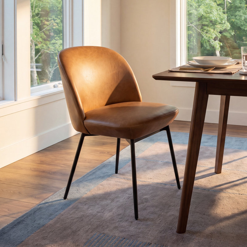 Jumelle Leather Upholstered Dining Chair