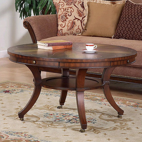 Powell Masterpiece Mahogany Coffee Table | Wayfair