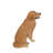 Sitting Dog Golden Retriever Statue