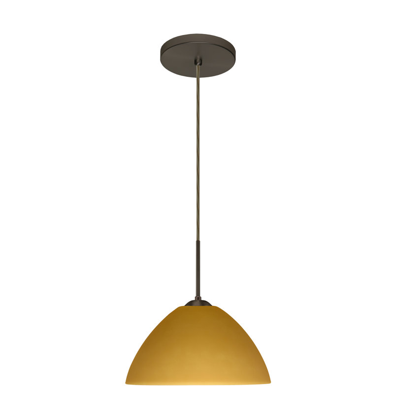 Tessa 1 - Light Single Pendant, Bronze, Marble, Incandescent