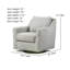 Upholstered Swivel Accent Chair