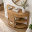 Console demi-lune avec tiroir Wilton-1206055987