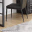Fauteuil industriel en bronze industriel avec siège en similicuir gris et pieds