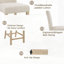 Ensemble de table 5 pièces à hauteur de comptoir avec 4 chaises, parfait pour les espaces compacts et les repas élégants dans la cuisine ou la salle à manger