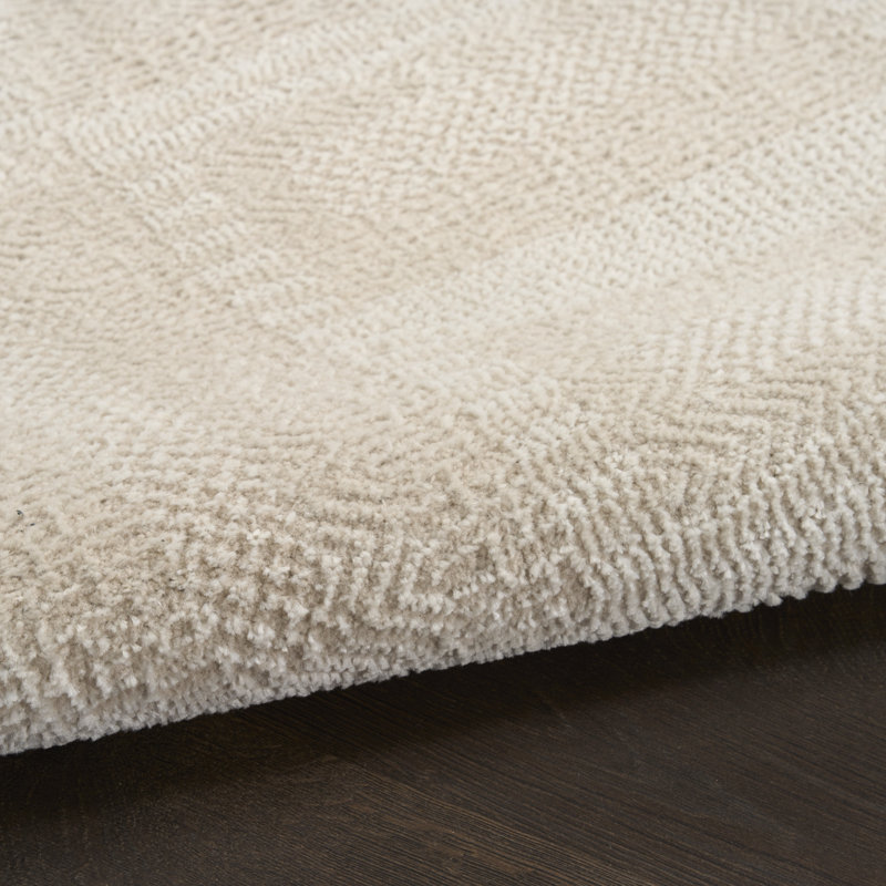 Ebern Designs Reimann Taupe Modern Indoor Rug, Rectangle 4' x 6'