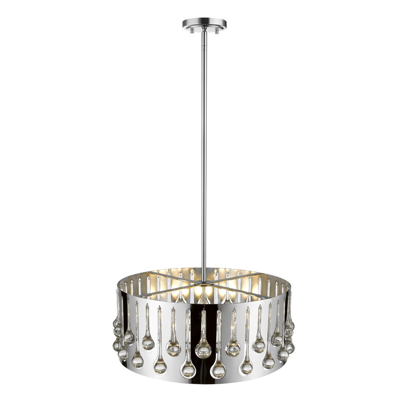 Lustre tambour unique 5 lumières